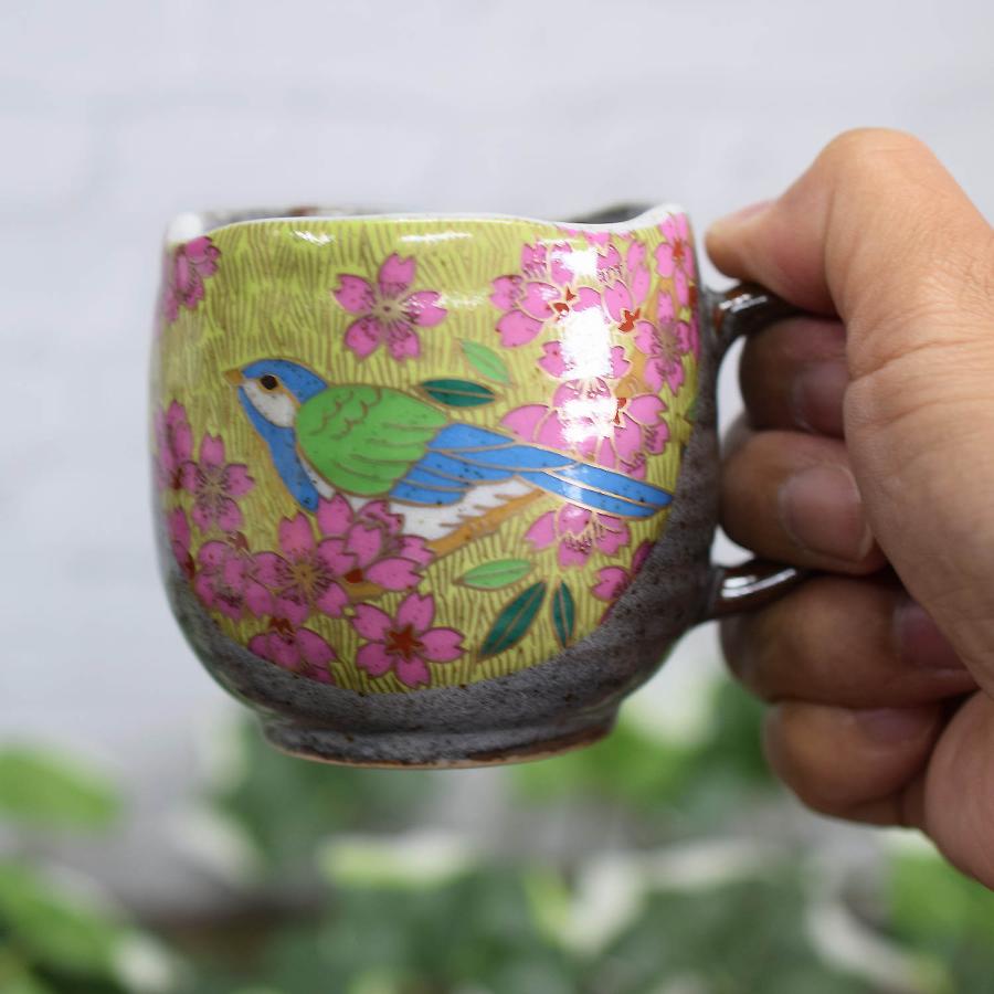 九谷焼 結婚祝い プレゼント 食器 ペア コーヒーカップ セット 金桜花