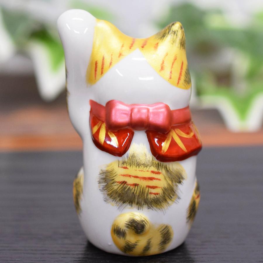 招き猫 置物 風水 九谷焼 左手 招き猫 金三毛 開店祝い 新築祝い プレゼント ギフト_5