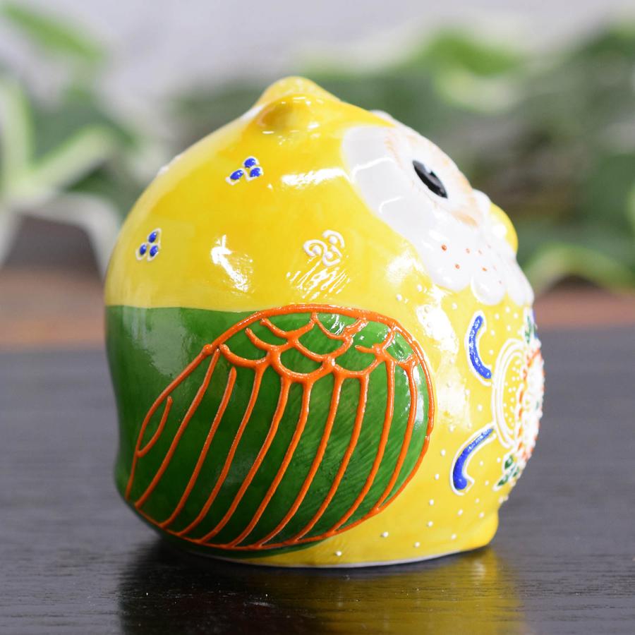 フクロウ 置物 陶器 九谷焼 ふくろう 黄盛 風水 開運 縁起物 誕生日