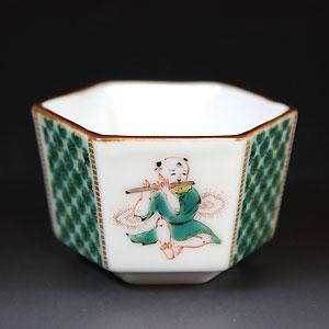 九谷焼 ぐい飲み 唐子遊び 陶芸家 山中國盛 : 和座倶楽部 - 通販