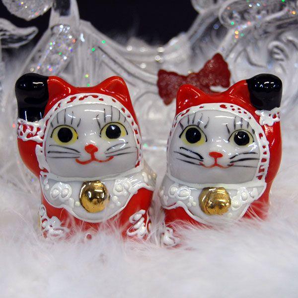 九谷焼 奇跡を呼ぶ ちびサンタクロース招き猫 : 和座倶楽部 - 通販
