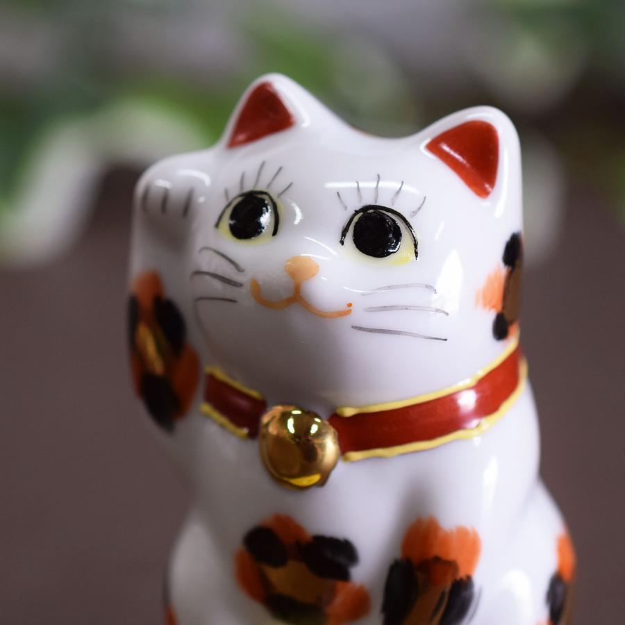 招き猫 置物 陶器 右手 小判乗り招き猫 九谷焼 風水 開運 商売繁盛｜waza｜11