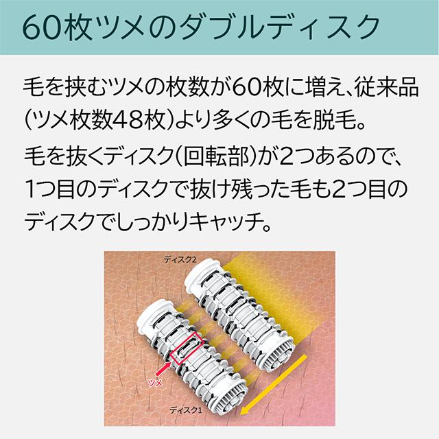 ソイエ パナソニック 脱毛器 ES-EY4A 角質ケア 家庭用脱毛器 ムダ毛