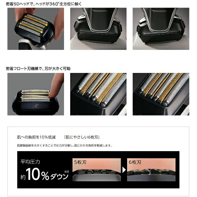 【正規品・保証付】パナソニック ラムダッシュPRO 6枚刃 日本製 全自動洗浄充電器マルチ機能表示ディスプレー セミハードケース付 ES-LS9Q-K クラフトブラック｜wazaayi-store｜12