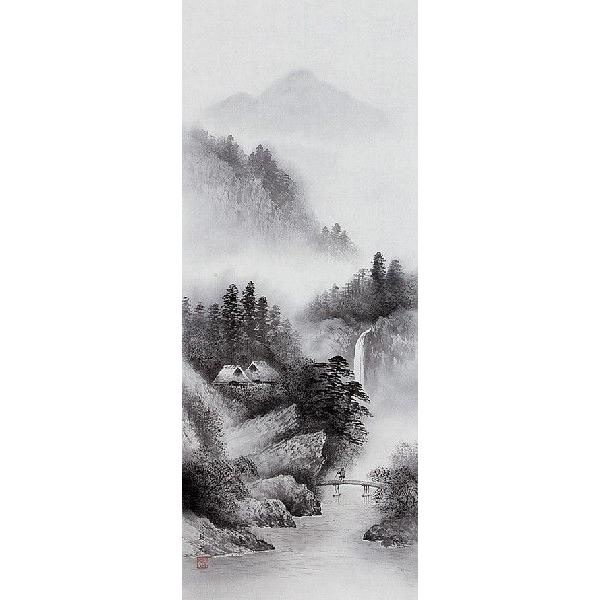 掛け軸専門 掛軸 販売 通販店 水墨山水(今村 景元) 年中掛け 掛け軸専門 掛軸 販売 通販店 水墨山水(今村 景元) 年中掛け