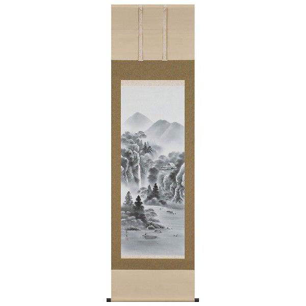掛け軸専門 掛軸 販売 通販店 水墨山水（小林 翠月） 年中掛け 水墨画 山水画 全国送料無料