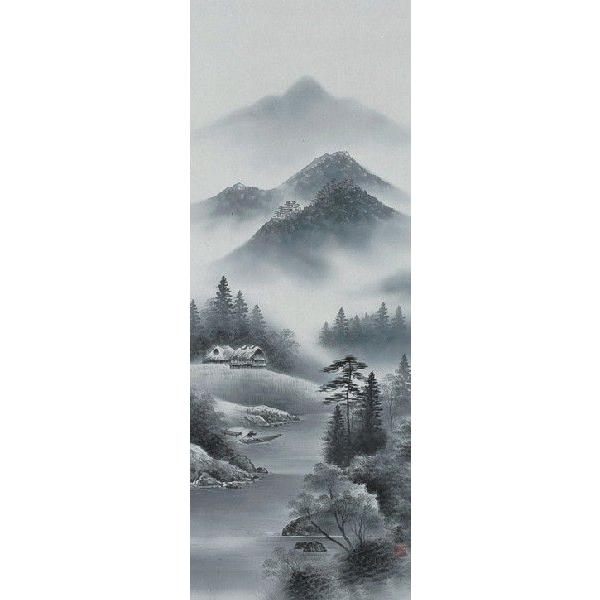 掛け軸専門 掛軸 販売 通販店 水墨山水 （野村 英仙） 年中掛け 水墨画