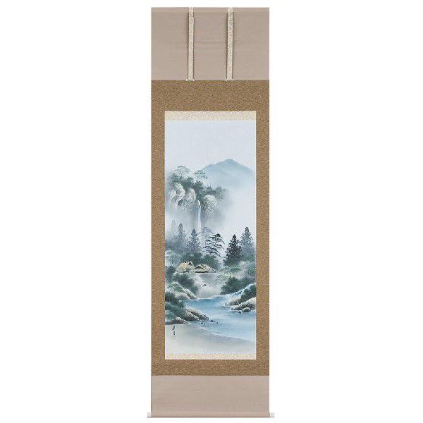 掛け軸専門 掛軸 販売 通販店 彩色山水（小林 翠月） 年中掛け 山水画