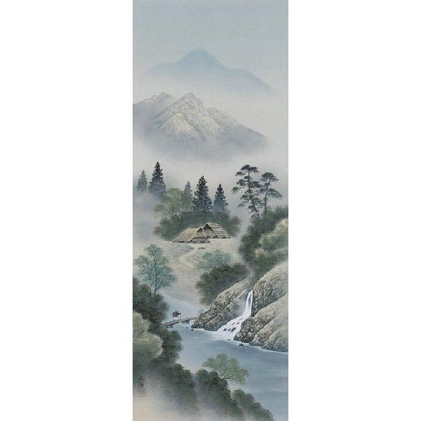 掛け軸 掛軸 販売 通販店 彩色山水 （川島 広陽） 年中掛け 山水画