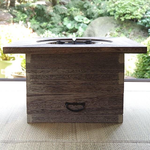 火鉢 職人の手作り火鉢 日本製 桐の角火鉢 ＜火鉢単品＞ 和家具 全国