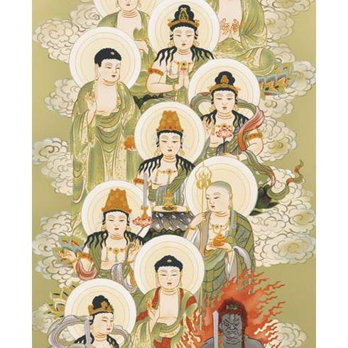 掛け軸　まとめ売り 掛け軸 掛軸 掛け軸販売 尺三幅 十三佛 野川 秀華 ＊受注後生産商品