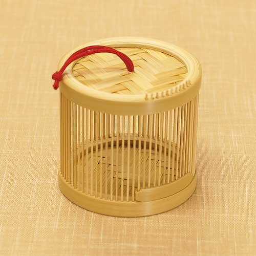 駿河竹千筋細工 虫篭 ミニ丸 静岡伝統工芸品 竹 置物 インテリア 日本