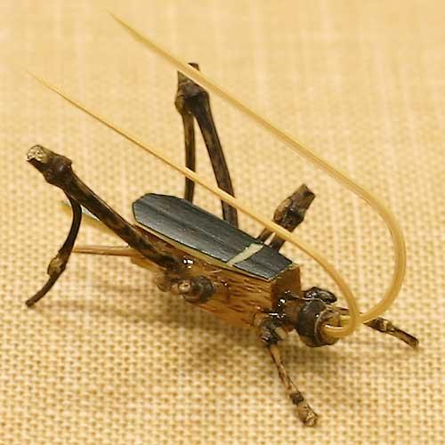 駿河竹千筋細工 竹の昆虫 鈴虫 メス 静岡伝統工芸品 竹 置物 日本製