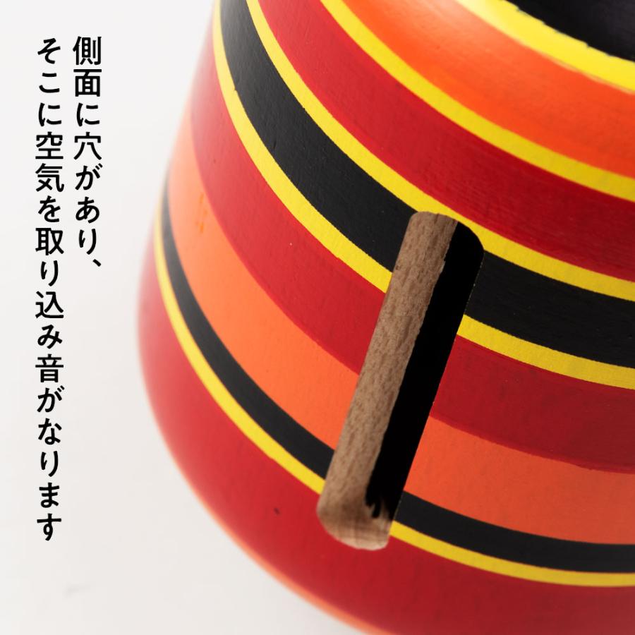 鳴り独楽 回すとボーっと音がなる糸引きコマ 仕掛けコマ Whistle Top
