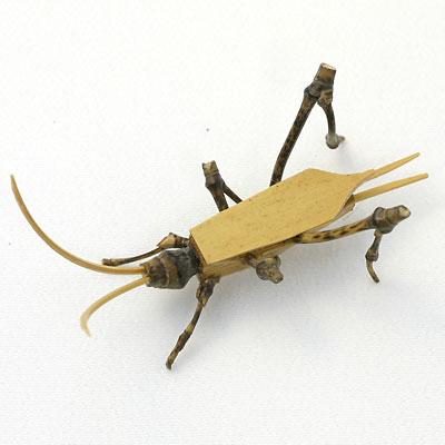 駿河竹千筋細工 竹の昆虫・まつむし 静岡県伝統工芸品 久保田正嘉 作