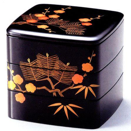 G7 6 5三段重箱松竹梅黒内朱漆塗り重箱和敬静寂 G7 和雑貨のお店