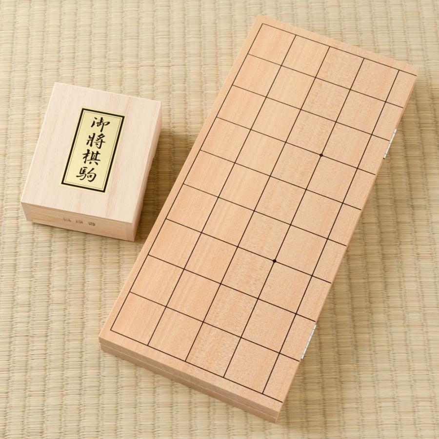 天童将棋駒　将棋盤セット　職人による手書き将棋駒と折盤のセット　Tendou-shougikoma, Shogi board set｜wazakkawakei｜02