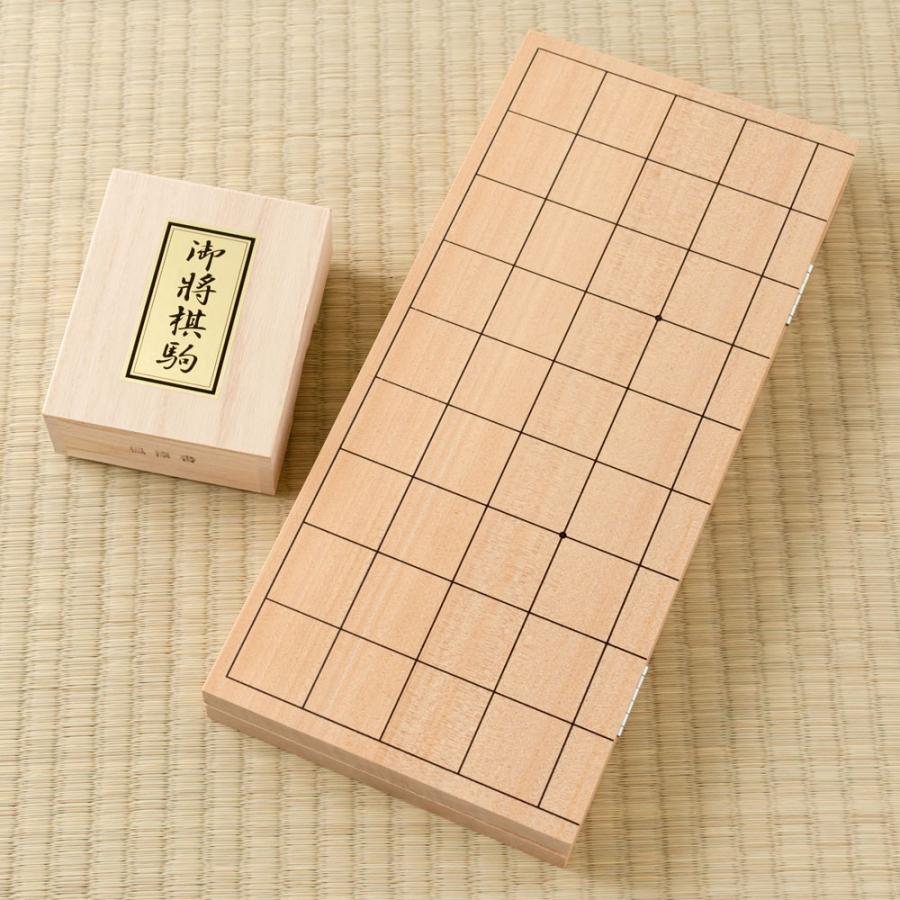 天童将棋駒 将棋盤セット 職人による手書き将棋駒と折盤のセット 山形