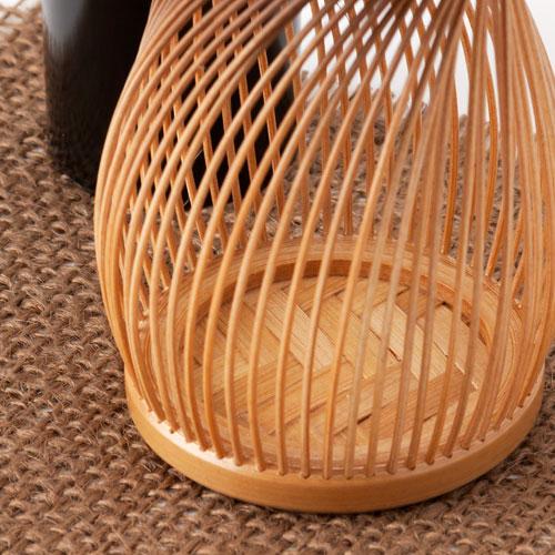 駿河竹千筋細工 花器 一輪挿し やまぼうし 静岡伝統工芸品 竹 日本製