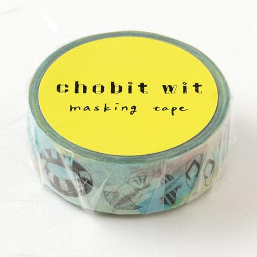 chobit wit マスキングテープ ビーチbeach (CW128) Masking tape 在庫限り 20016122和雑貨のお