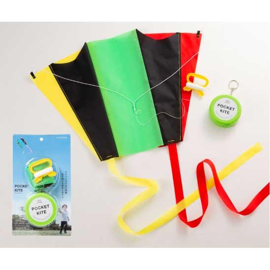 ポケットカイト グリーン Pocket Kite 風に乗って気持ちよく飛ぶ凧 対象年齢6歳以上 20017213和雑貨のお店 和敬静寂