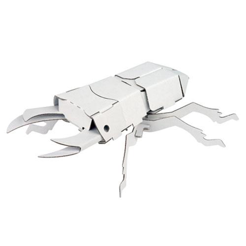 ダンボール昆虫工作キット クワガタムシ オオクワガタ のりもはさみも使わずに組み立てられるペーパークラフト Cardboard Craft Kit Insect 和雑貨のお店 和敬静寂 通販 Yahoo ショッピング