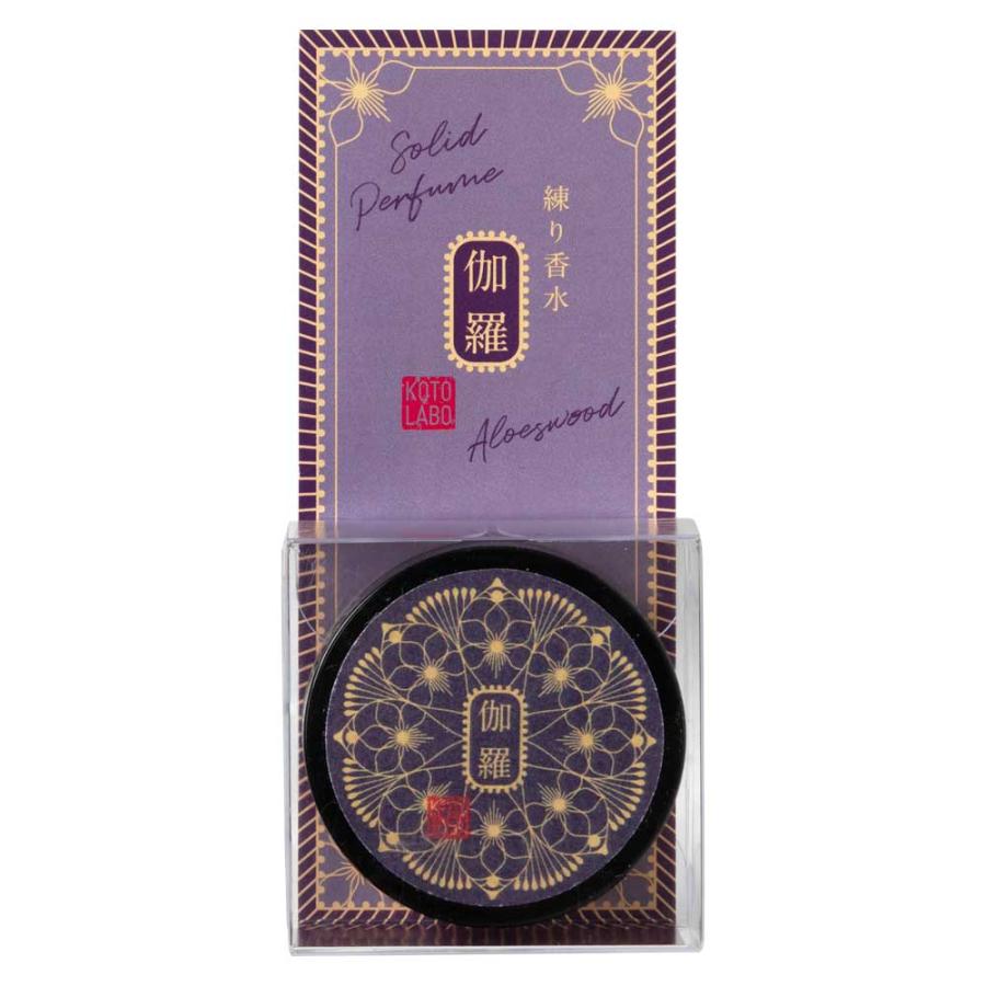 コトラボ 金箔入り透明練り香水 伽羅の香り4g ソリッドパフューム