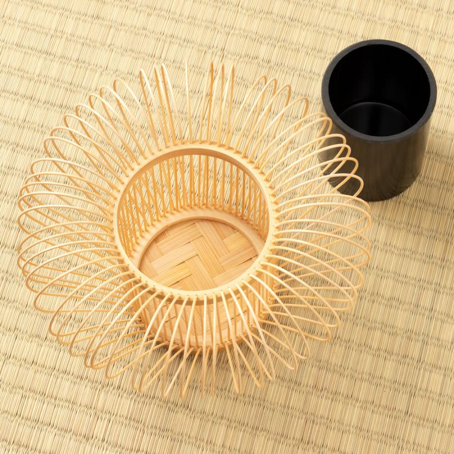 駿河竹千筋細工 花器 ほうずき 静岡県伝統工芸品 黒田倫枝 作 駿河竹千筋細工 花器 ほうずき 静岡県伝統工芸品 黒田倫枝 作