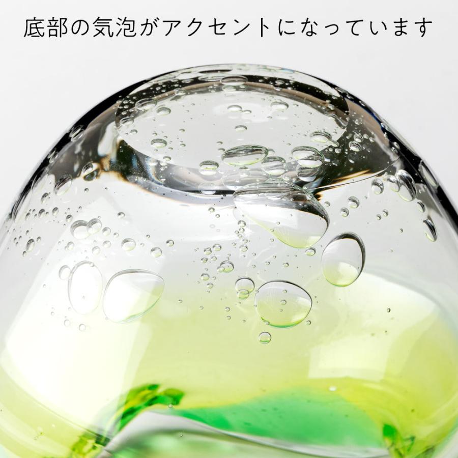 高速配送 吹きガラスの金魚鉢 小 若草 滋賀県の吹きガラス工房より Glass Goldfish Bowl Shiga Craft 超美品 Kwsrbd Com