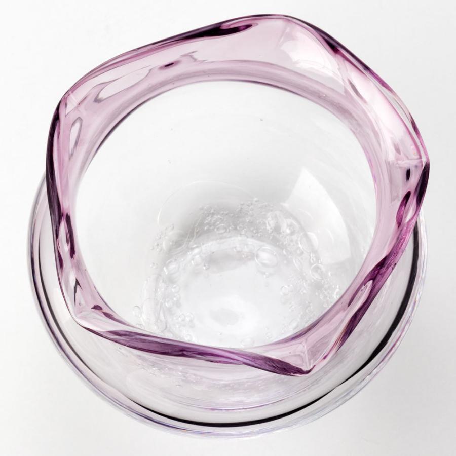 安い購入 吹きガラスの金魚鉢 小 薄紫 滋賀県の吹きガラス工房より Glass Goldfish Bowl Shiga Craft 独創的 Kwsrbd Com
