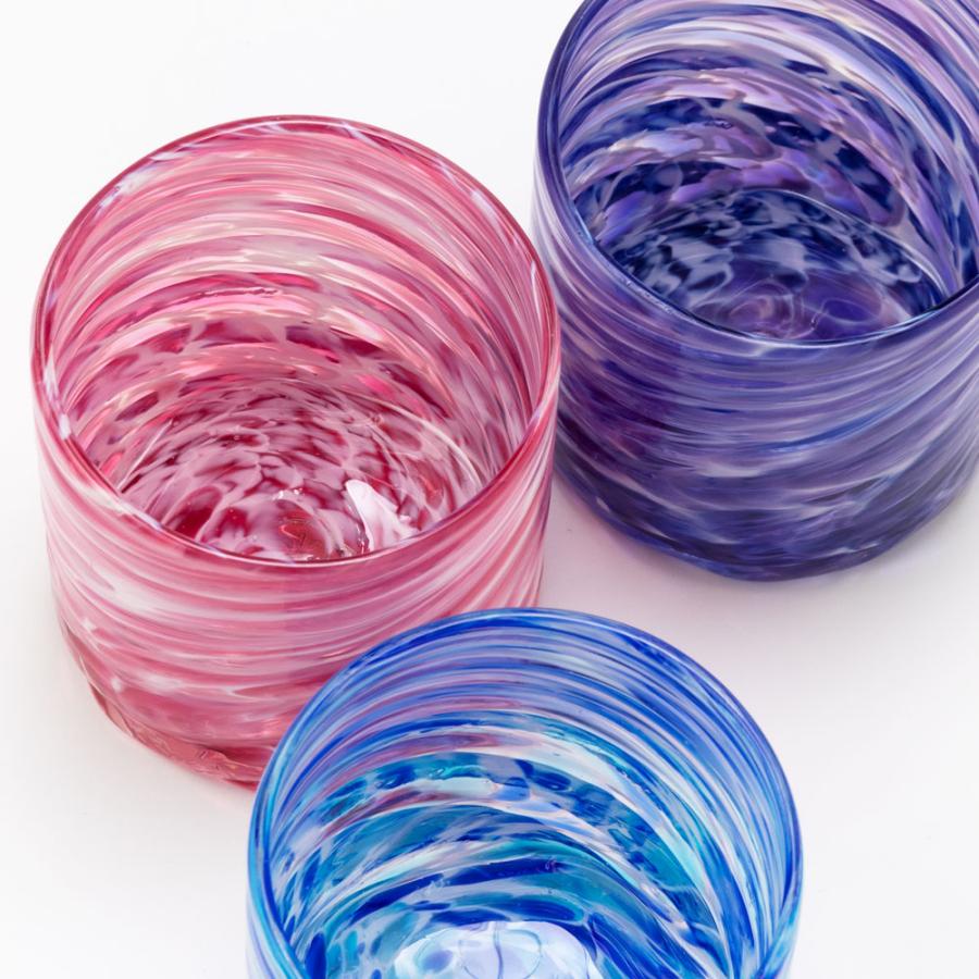 極美品　琉球ガラス　ペアロックグラス　ピッチャー付き 源河源吉 琉球ガラス 美ら海ロックグラス 250ml 贈り物・ギフト 自宅用