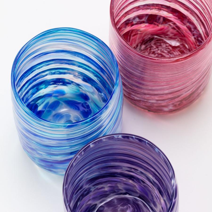 源河源吉 琉球ガラス 美ら海 タンブラー 400ml 沖縄 伝統工芸品 吹き