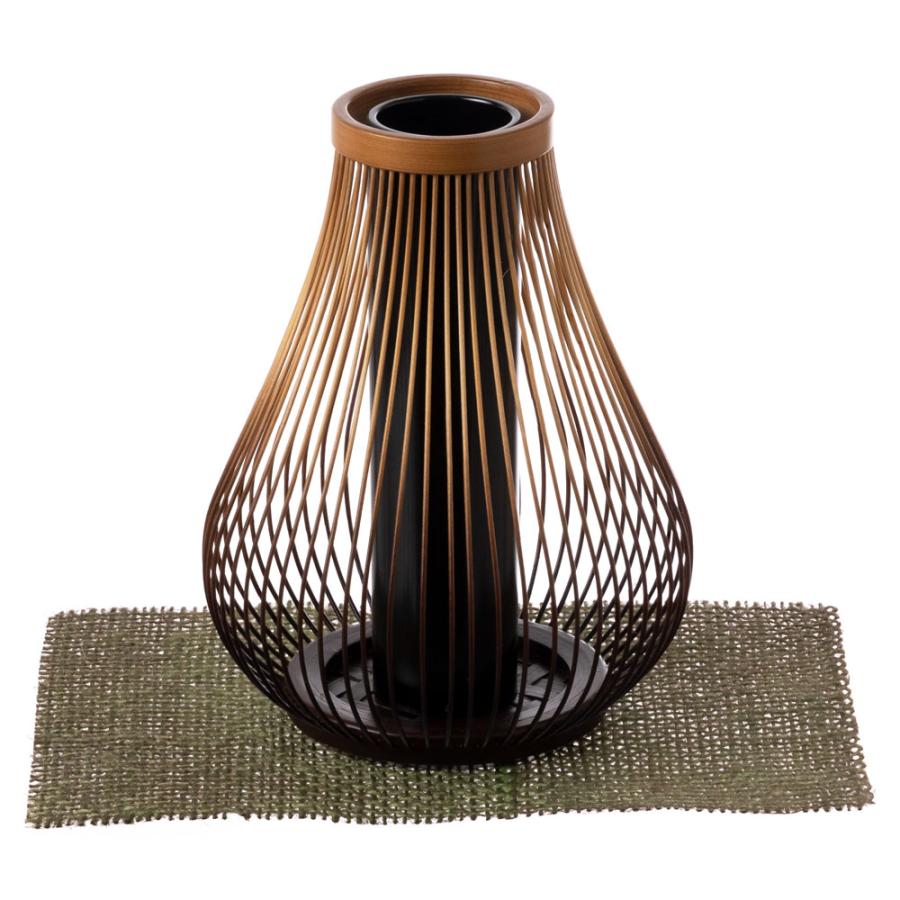 駿河竹千筋細工 花器 するが 静岡県伝統工芸品 Suruga-takesensuji