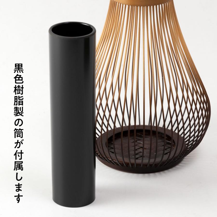 駿河竹千筋細工　花器　するが　静岡県伝統工芸品　Suruga-takesensuji-zaiku, Vase made of bamboo sticks｜wazakkawakei｜03