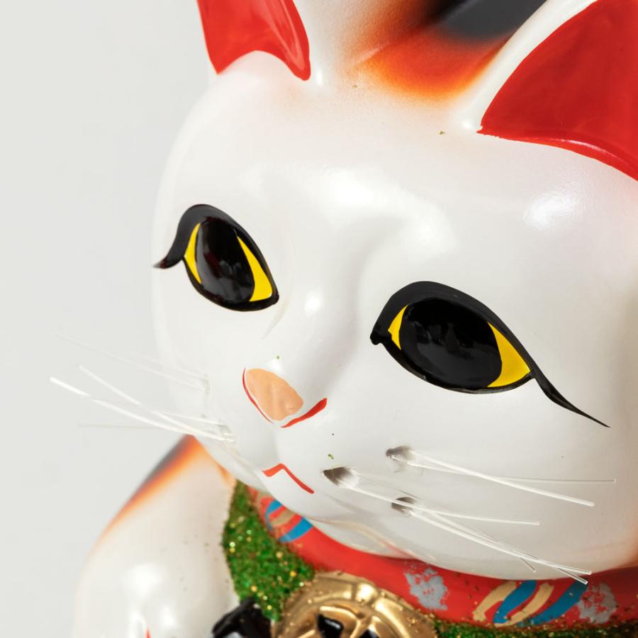愛知 常滑焼招き猫 大入猫8号 高さ25cm 開運招福 家運隆盛 商売繁盛