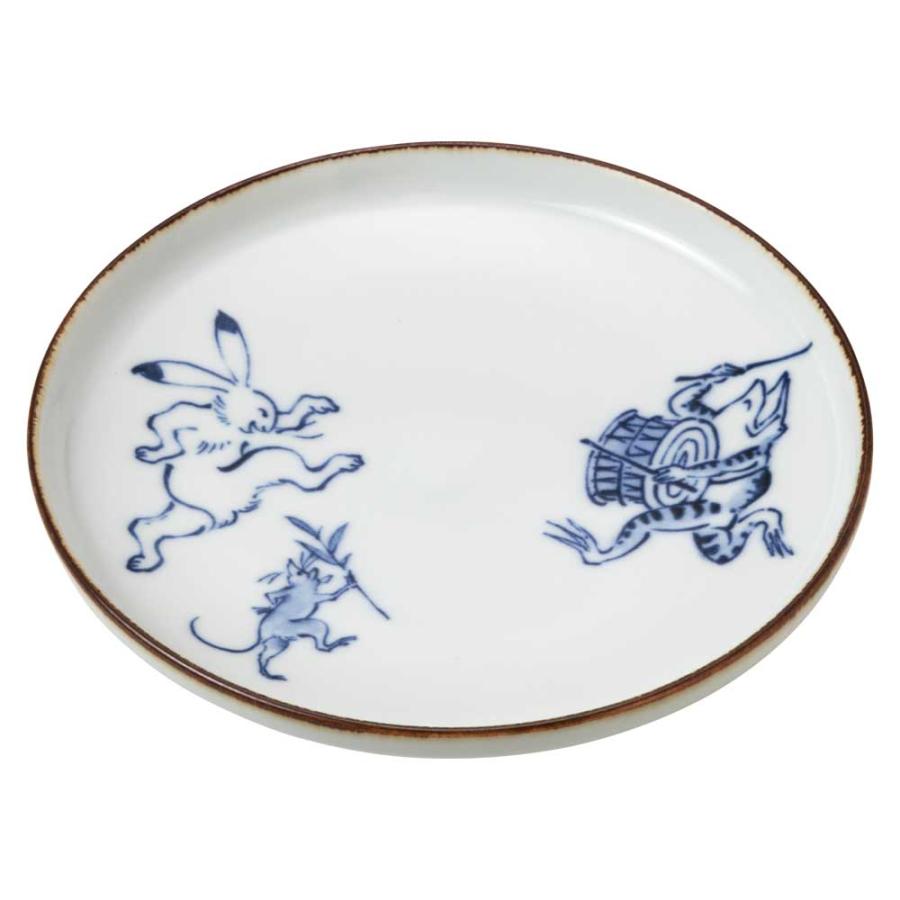 波佐見焼 鳥獣戯画／田楽 5寸皿 直径14.5cm 日本製 磁器取皿 中皿 BARBAR マルヒロ 長崎県の工芸品 : 和雑貨のお店 和敬静寂 ...