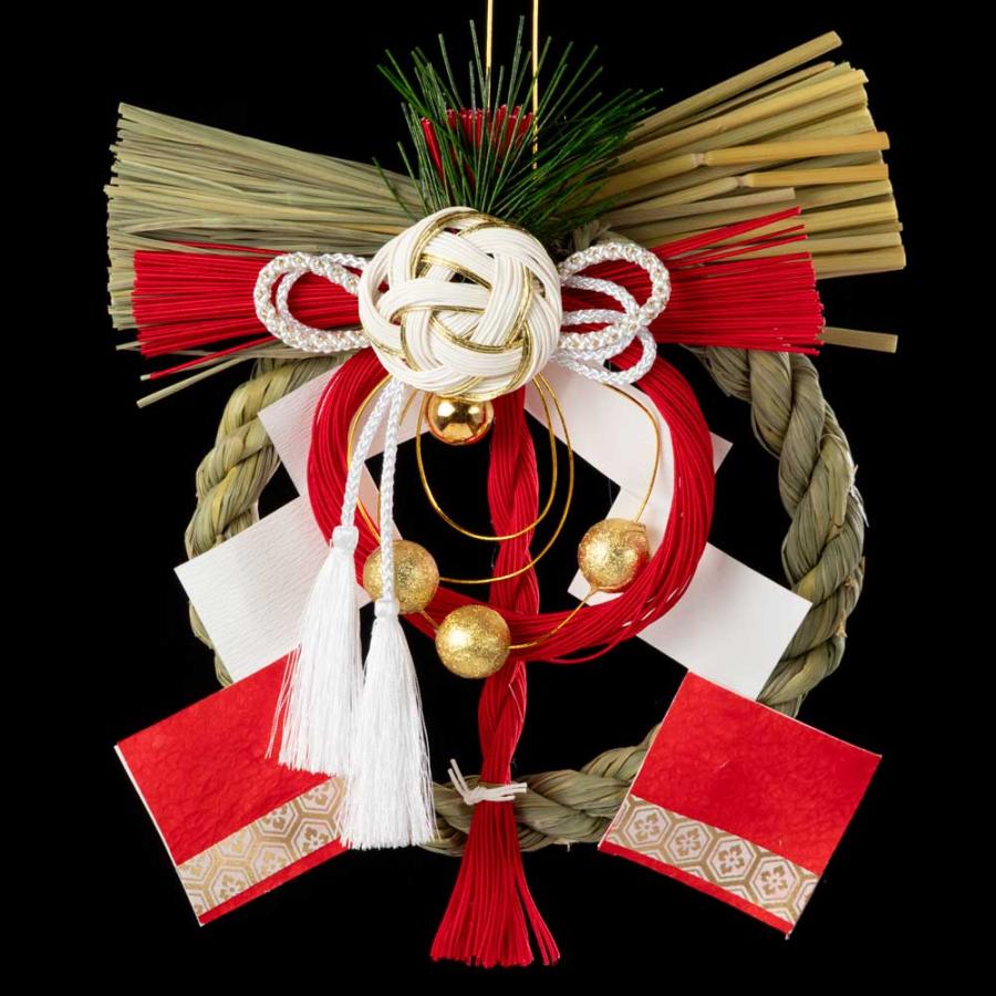 鍔　「正月飾り」　在銘 鍔「正月飾り」在銘