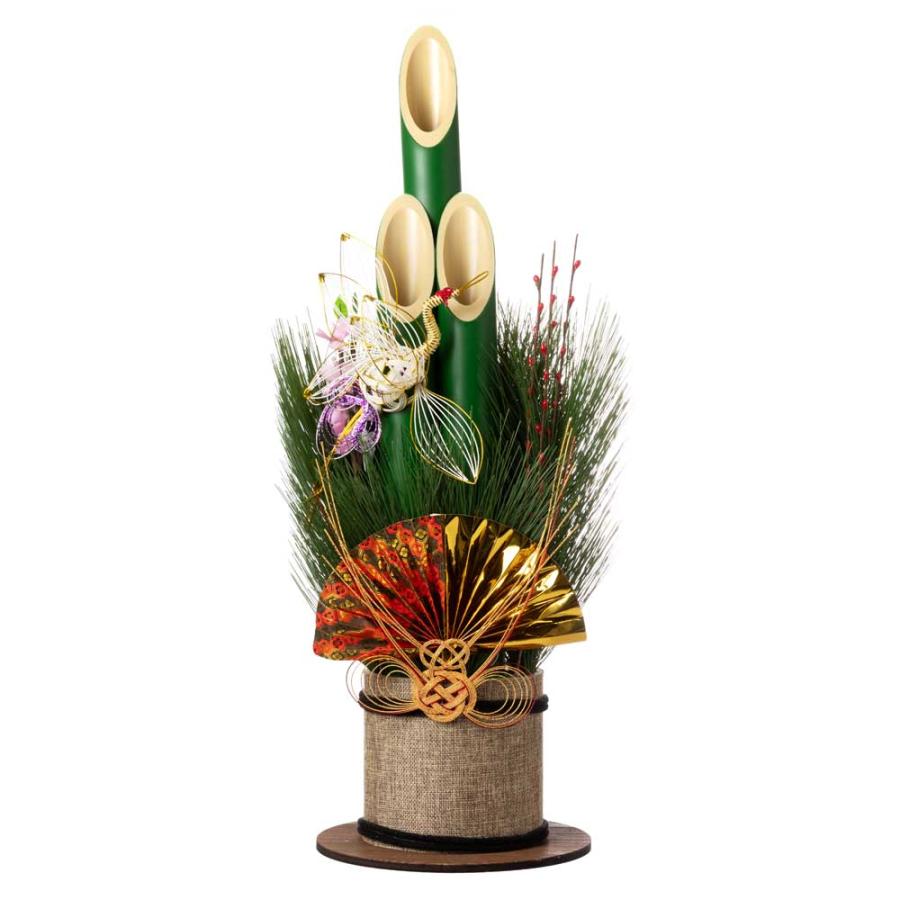 正月飾り 門松 大 春寿 (K11380) 外や玄関内スペースに気軽に飾れる