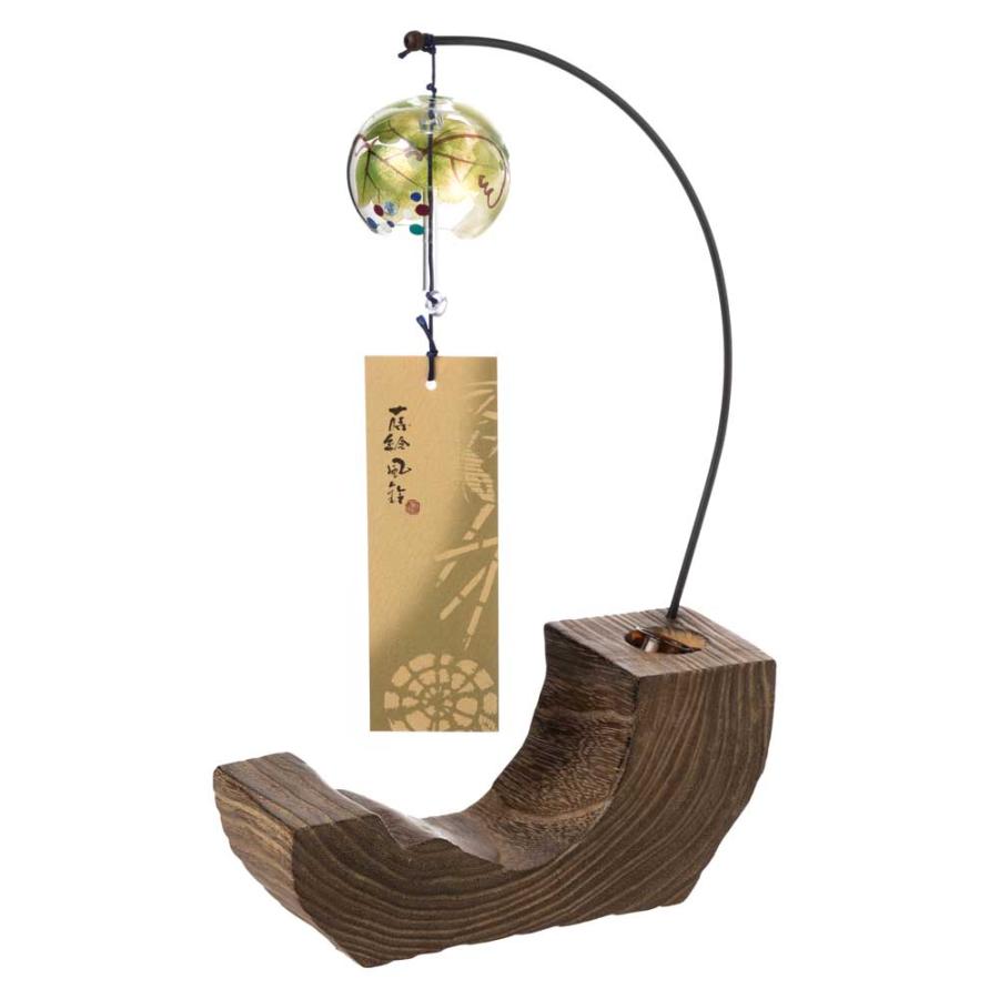 珍品　天然 桐木製 琵琶 びわ　妖精図　音質が美しい インテリア 会津桐卓上風鈴・置き風鈴 ひまわりと柴犬 ガラス風鈴 蒔絵を施