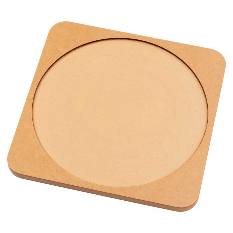 コマ回し土俵 30×30cm（直径28cm） こま遊び用トレイ 滑らか仕上げで