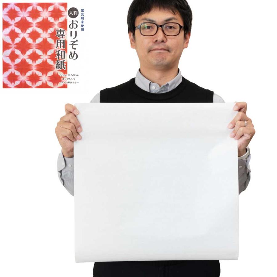 和み紙（なごみがみ） おりぞめ専用和紙 大判 50×50cm 10枚入り おりぞ