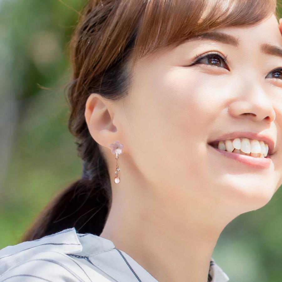 アクセソワール 桜のイヤリング 可憐ピンク E1 樹脂ノンホール 春 日本