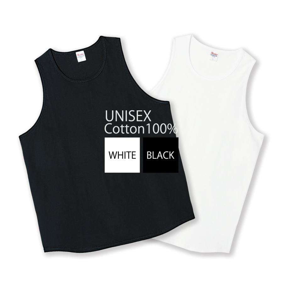 タンクトップ メンズ レディース 無地 5 6oz ヘビーウェイト 白 黒 綿 コットン 特価