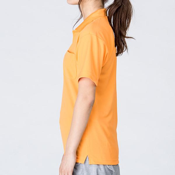 archivo オレンジ ポロシャツ レディース BRIEFING GOLF - WOMENS SLEEVE LOGO POLO RELAXED FIT