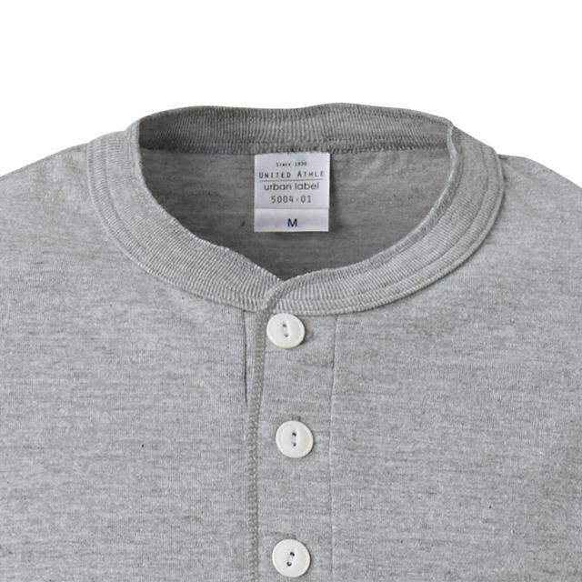 ヘンリーネック ティーシャツ メンズ tシャツ Tシャツ 無地 白 黒