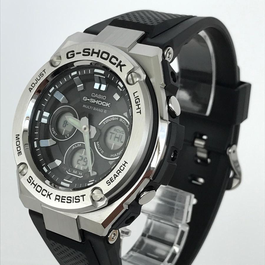 CASIO カシオ G-SHOCK Gショック G-STEEL ソーラー電波 シルバー GST 