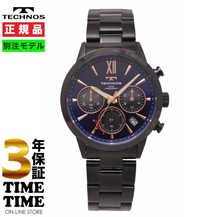 TECHNOS（時計） TECHNOS テクノス 腕時計 メンズ ソーラー クロノ 