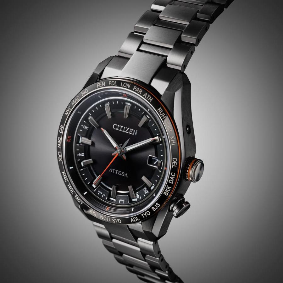 CITIZEN シチズン ATTESA アテッサ ACT Line エコ・ドライブ電波 チタン ブラック CB0286-61E 【安心の5年保証】の画像