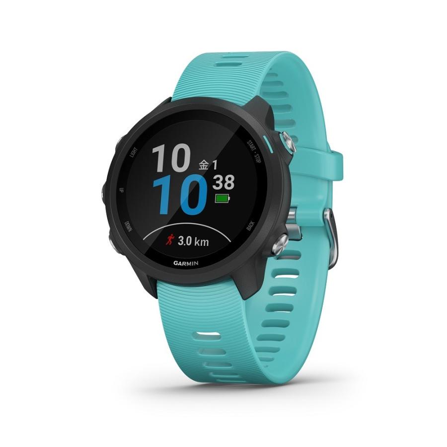 Garmin ガーミン Foreathlete 245 Music Black Aqua フォアアスリート245 ミュージック 010 02120 72 安心のメーカー1年保証 心拍数 血中酸素濃度 時計専門店タイムタイム 通販 Paypayモール