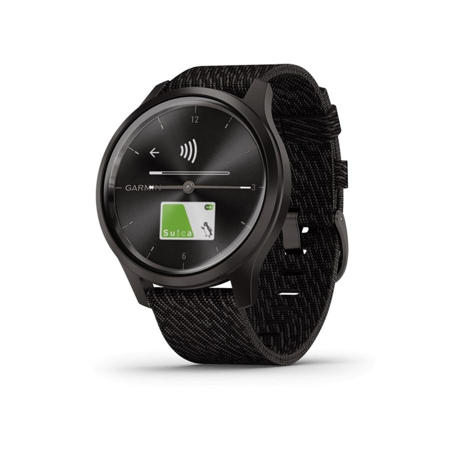 GARMIN ガーミン vivomove Style Black Pepper Nylon/Slate 010-02240 